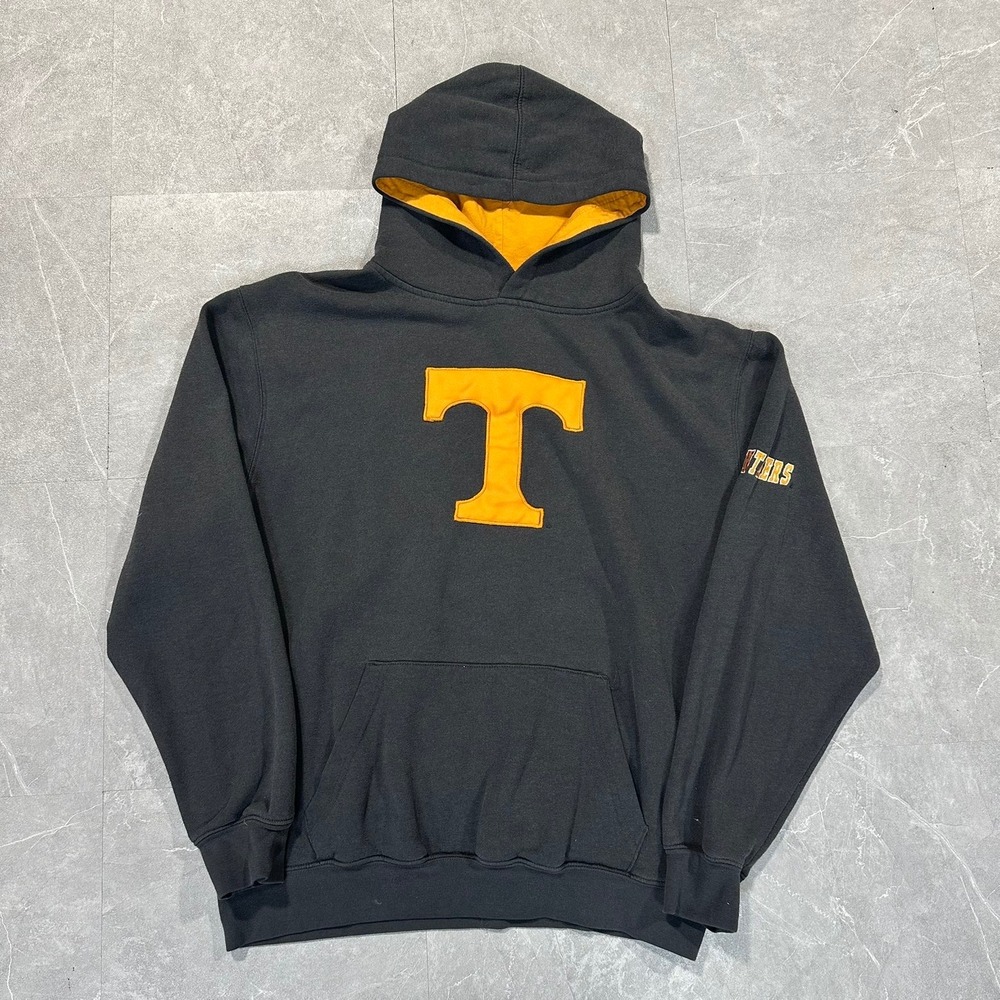Stadium Athletics Tennessee Volunteers Hoodie Mens Small Grey Orange Pullover